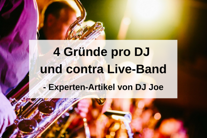 Die Vorteile eines DJs gegenüber einer Band