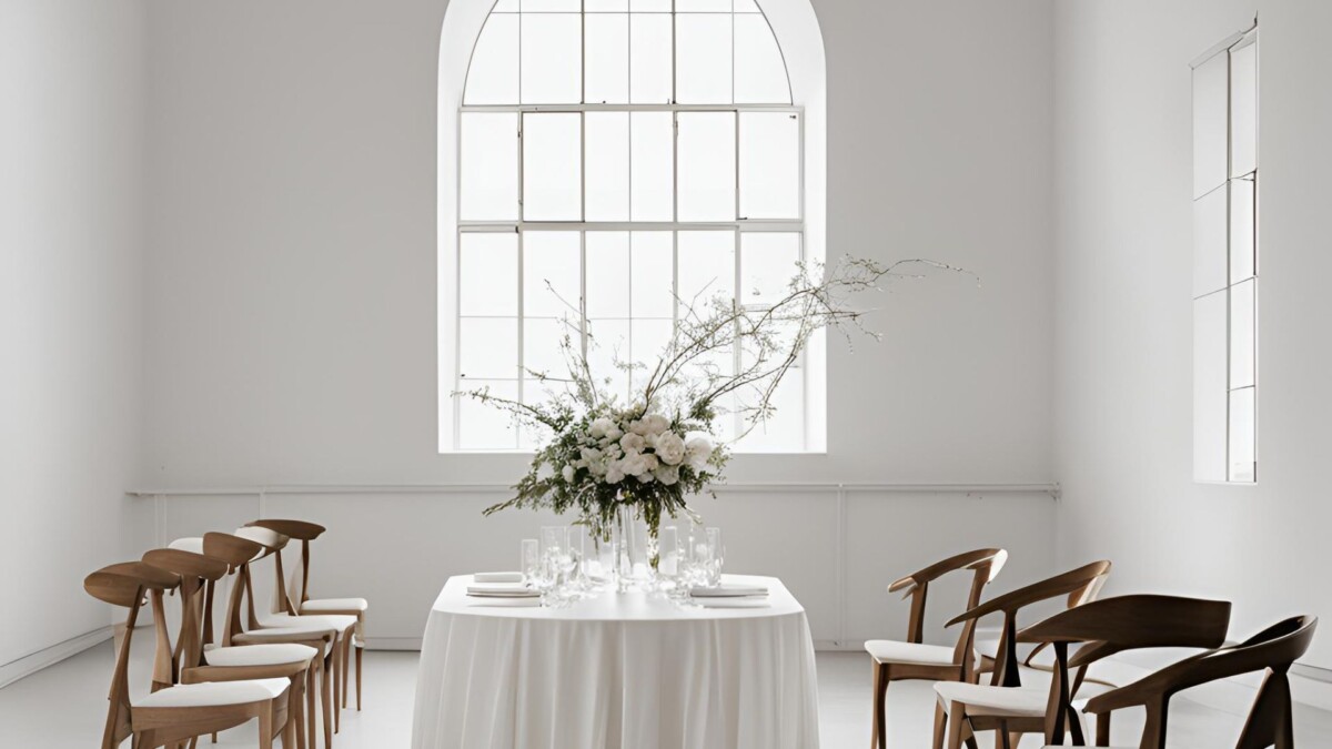 minimalismus hochzeit